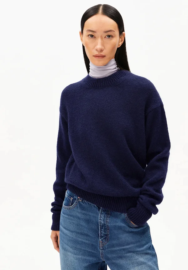 BALBAA PREMIUM - Strickpullover - tinted navy