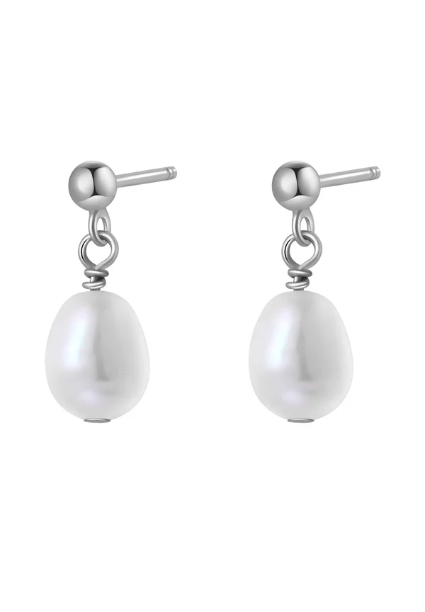 BALL DROP STUD - Ohrringe - silver coloured