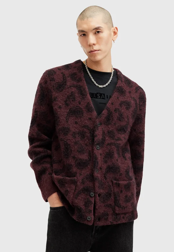BANCAT - Strickjacke - winehouse red