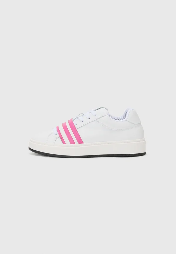 BAND LOGO - Sneaker low - white/pink