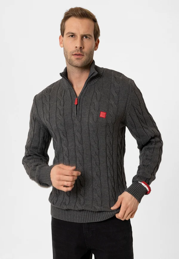 BAPTISTE - Strickpullover - anthracite