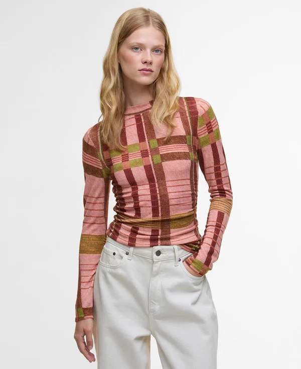 BARBOUR FARM RIO THALITA LONG SLEEVE KNITTED TOP - Strickpullover - pink