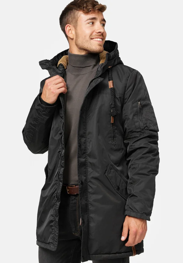 BARDSLEY - Wintermantel - black