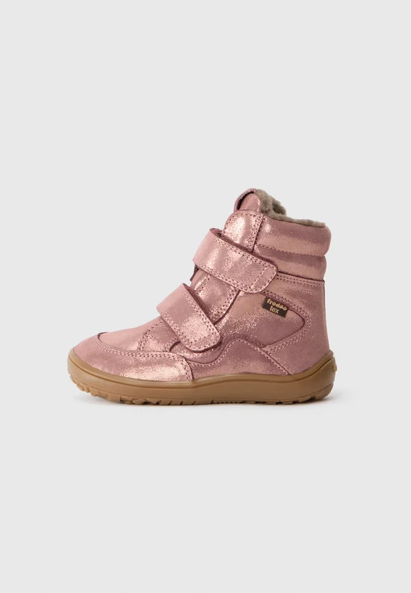 BAREFOOT TEX - Ankle Boot - pink/gold-coloured