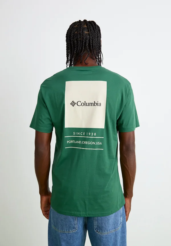 BARTON SPRINGS GRAPHIC TEE  - T-Shirt print - rain forest/dark stone