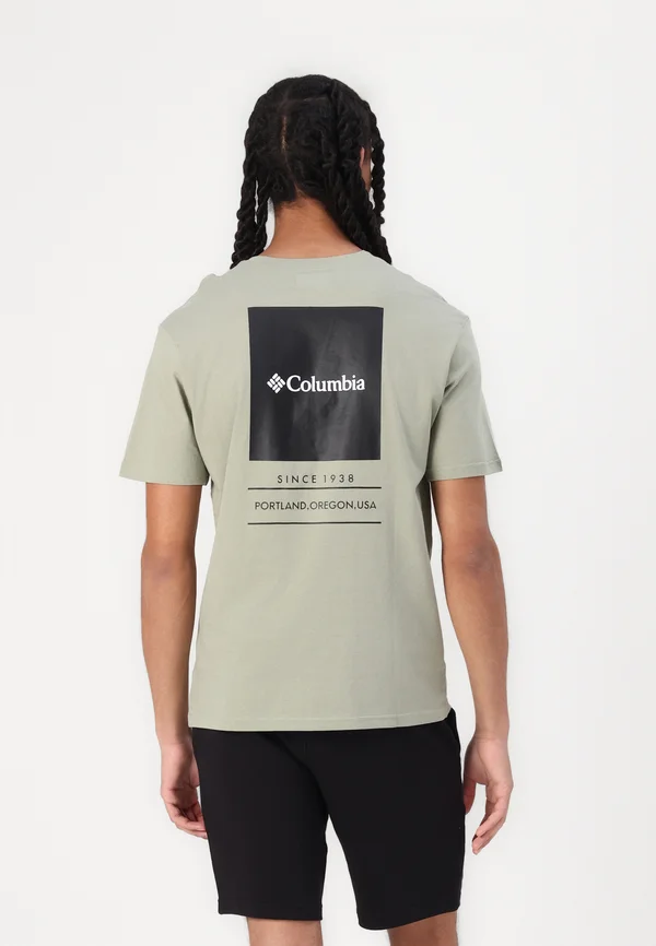 BARTON SPRINGS GRAPHIC TEE  - T-Shirt print - safari/black