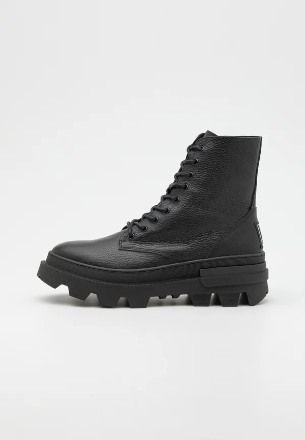 BAS - Schnürstiefelette - black
