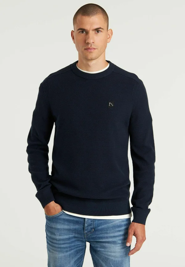 BASAL MIXED - Strickpullover - dark blue