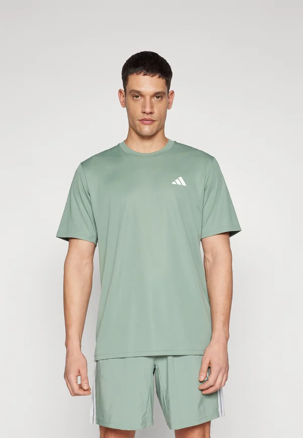 BASE - Sport T-Shirt - silver green/white