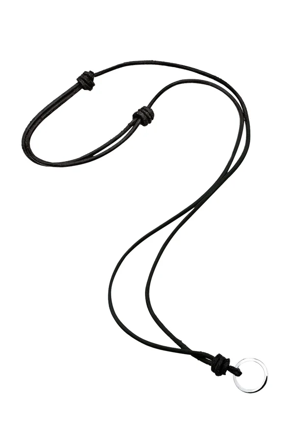 BASIC CIRCLE KNOTTED - Halskette - schwarz