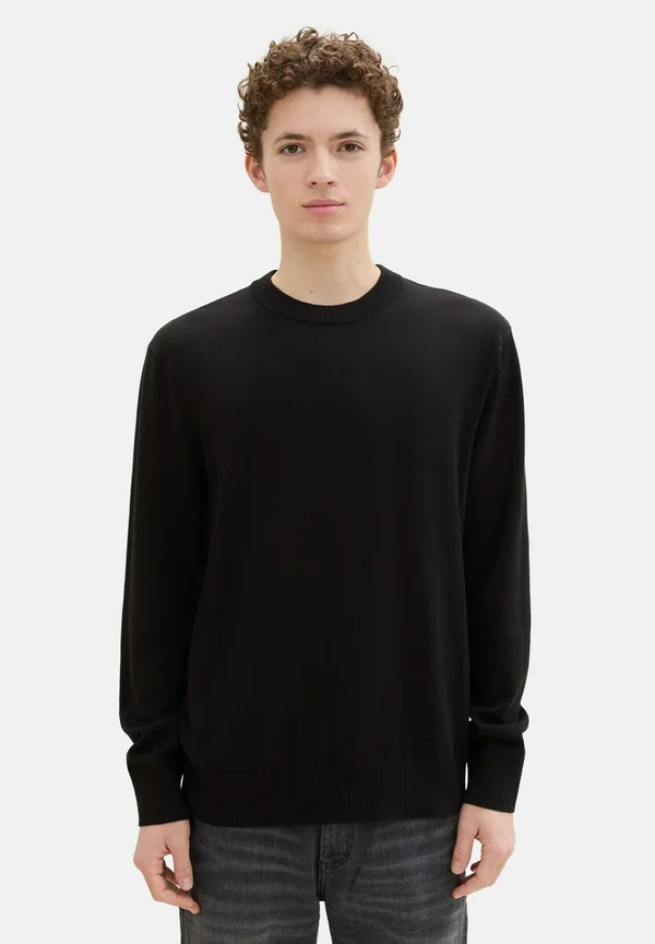 BASIC CREWNECK  - Strickpullover - black