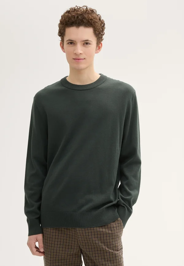 BASIC CREWNECK  - Strickpullover - dark gable green