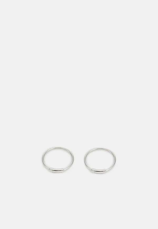 BASIC HOOP - Ohrringe - silver-coloured