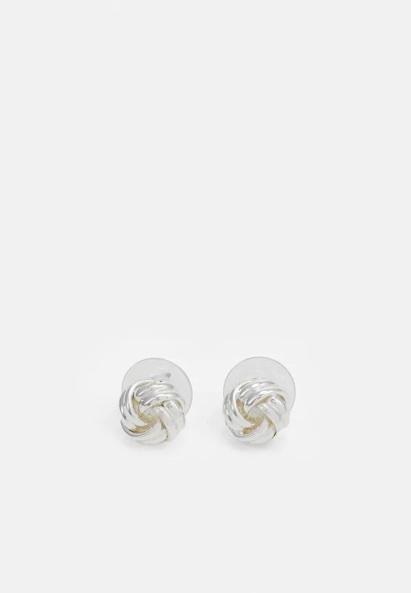 BASIC KNOT STUD - Ohrringe - silver-coloured