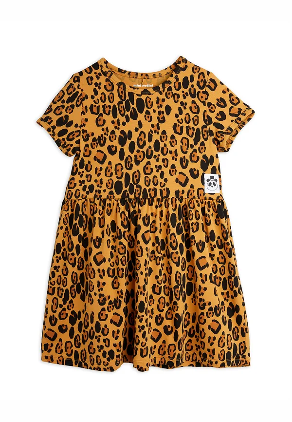 BASIC LEOPARD DRESS - Jerseykleid - beige