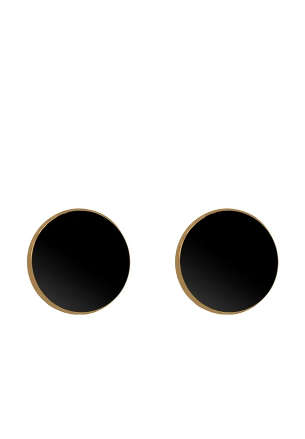 BASIC PLATES - Ohrringe - gold-coloured/black