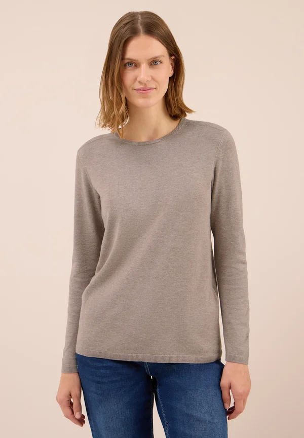 BASIC - Strickpullover - braun
