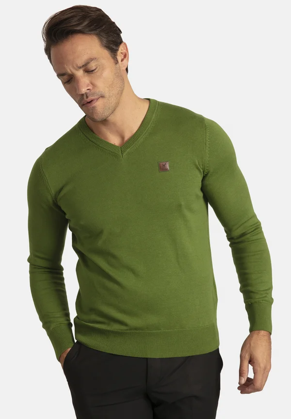 BASIC - Strickpullover - khaki