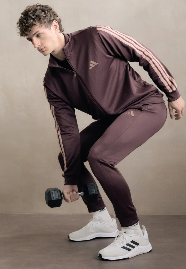 BASIC STRIPES  SET - Trainingsanzug - aurora ruby
