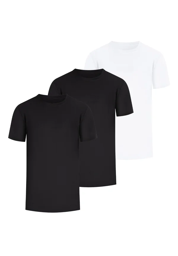 BASIC TEE 3 PACK KARRY - T-Shirt basic - schwarz   weiß