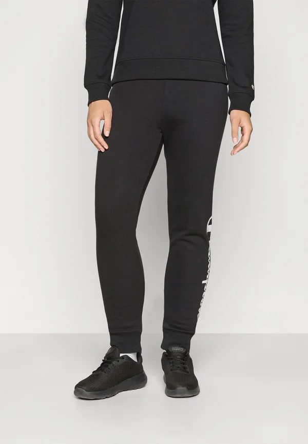 BASICS CUFF PANTS LARGE LOGO - Jogginghose - black