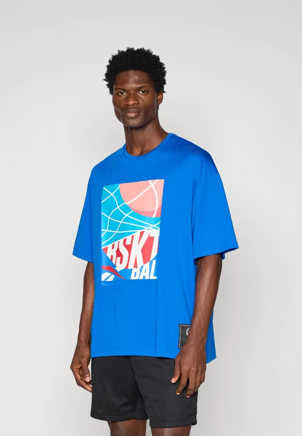 BASKETBALL GRAPHIC - T-Shirt print - optimum blue