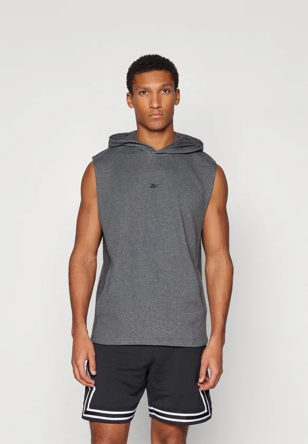 BASKETBALL HOODIE - Kapuzenpullover - dark heather grey