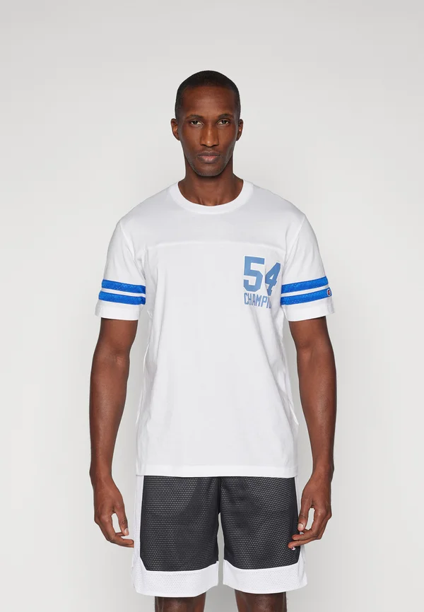 BASKETBALL INSPIRED CREWNECK - T-Shirt print - white