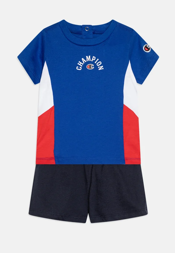 BASKETBALL INSPIRED TODDLER SET - T-Shirt print - bai/navy/white