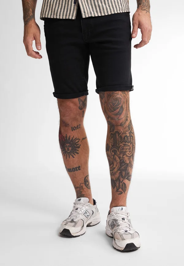 BASSANO DENIM TROPICANA - Jeans Shorts - black stone