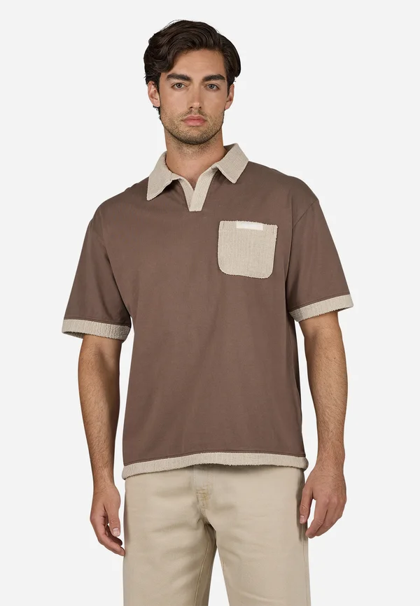 BASSO - Poloshirt - washed cozy brown