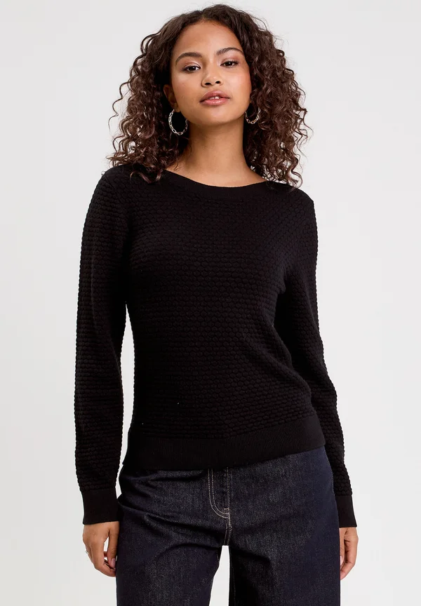 BATEAU-AUSSCHNITT - Strickpullover - noir