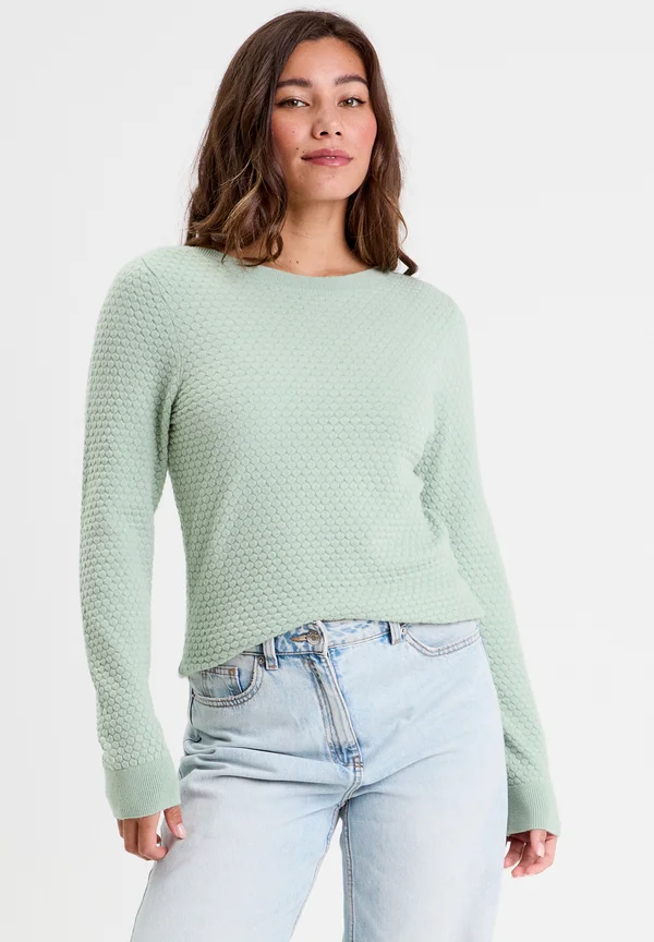 BATEAU-AUSSCHNITT - Strickpullover - vert pastel