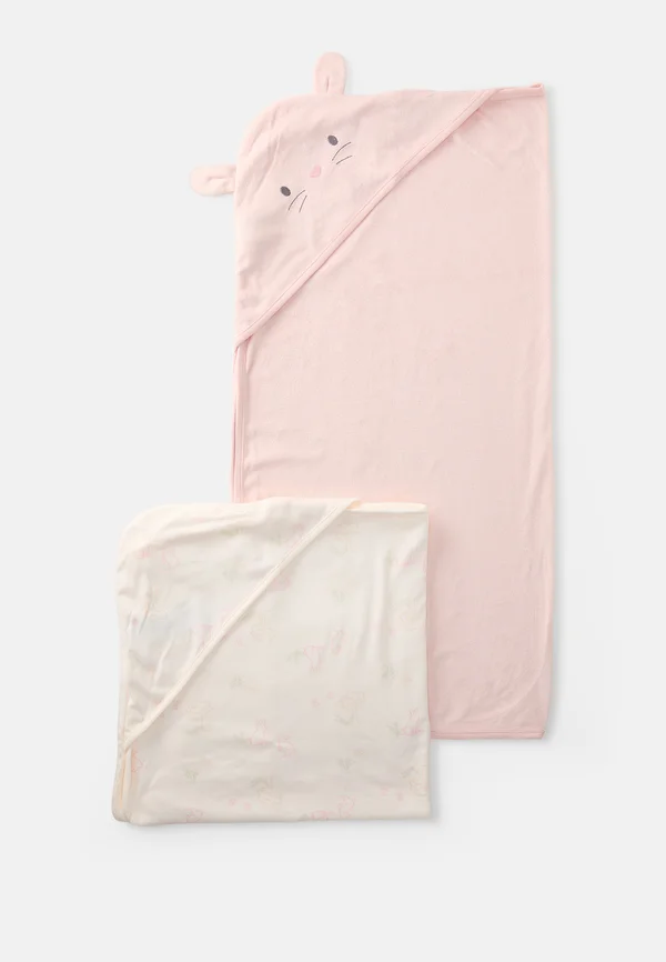 BATH TOWELS UNISEX 2 PACK - Badetuch - off-white/light pink