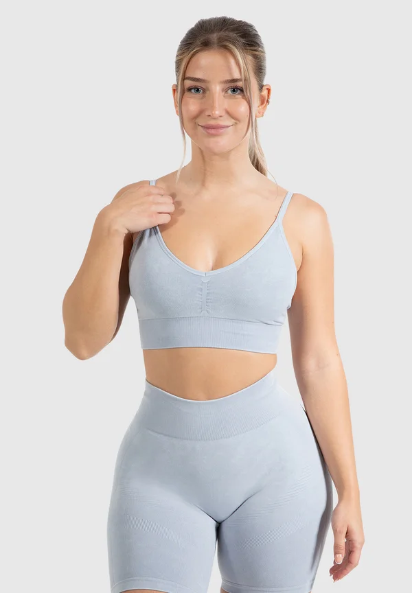 BATIK ACID VERA STRAP LIGHT SUPPORT TOP - Sport-BH mit leichter Stützkraft - hellblau