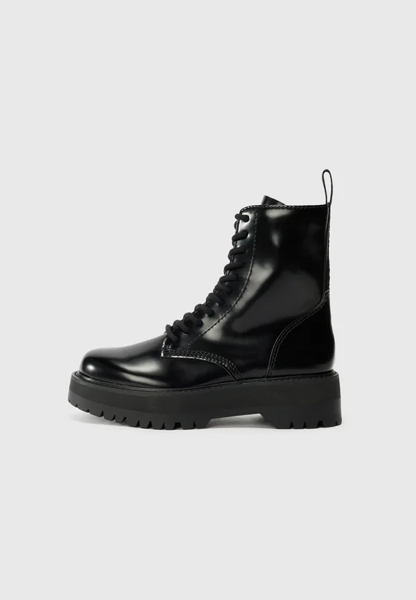 BATU LACE UP BOOT - Plateaustiefelette - black