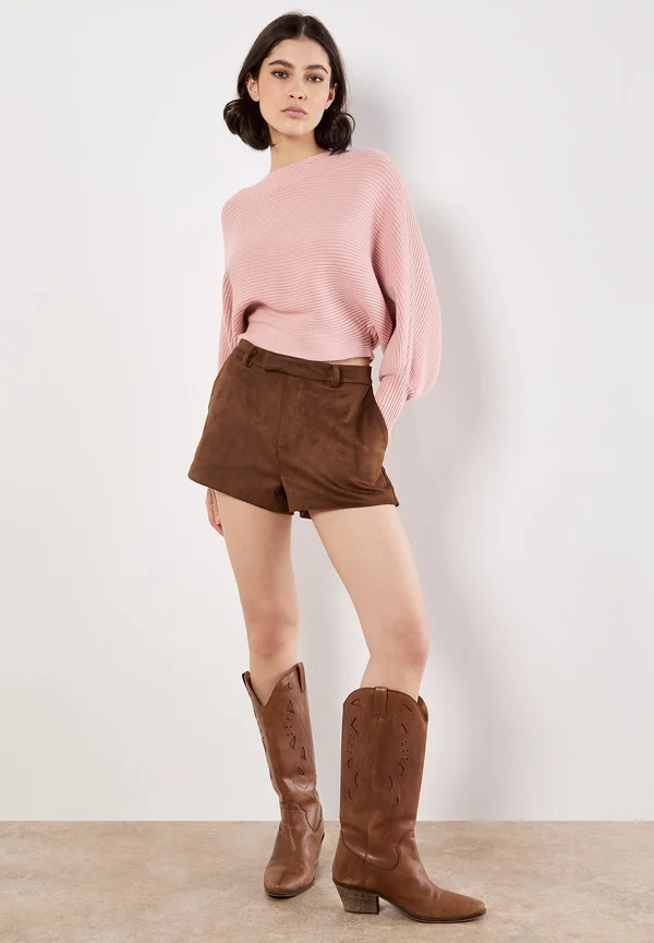 BATWING CROP  - Strickpullover - pink