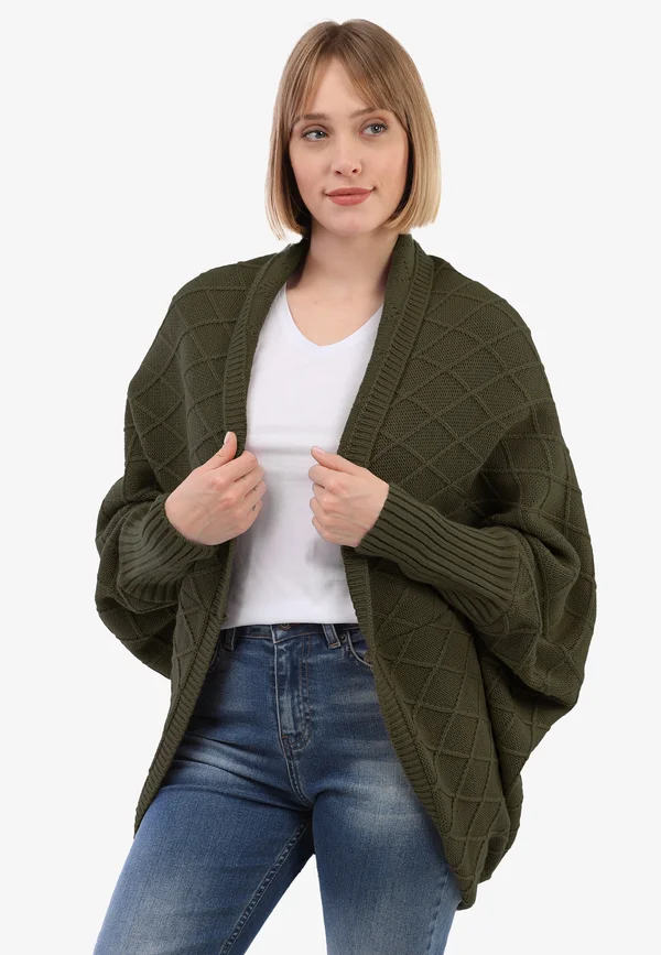BATWING - Strickjacke - khaki