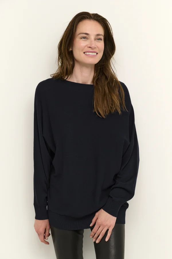 BATWING - Strickpullover - dark blue