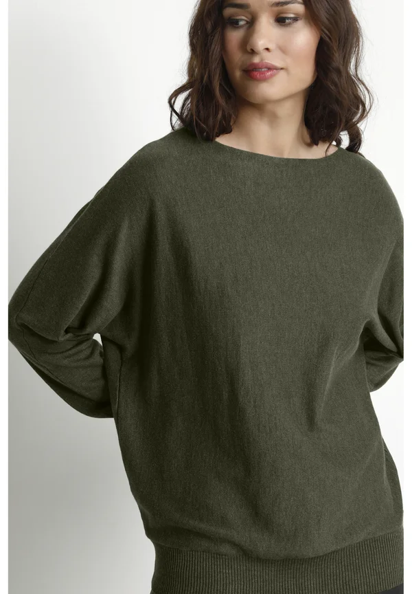 BATWING - Strickpullover - mottled olive