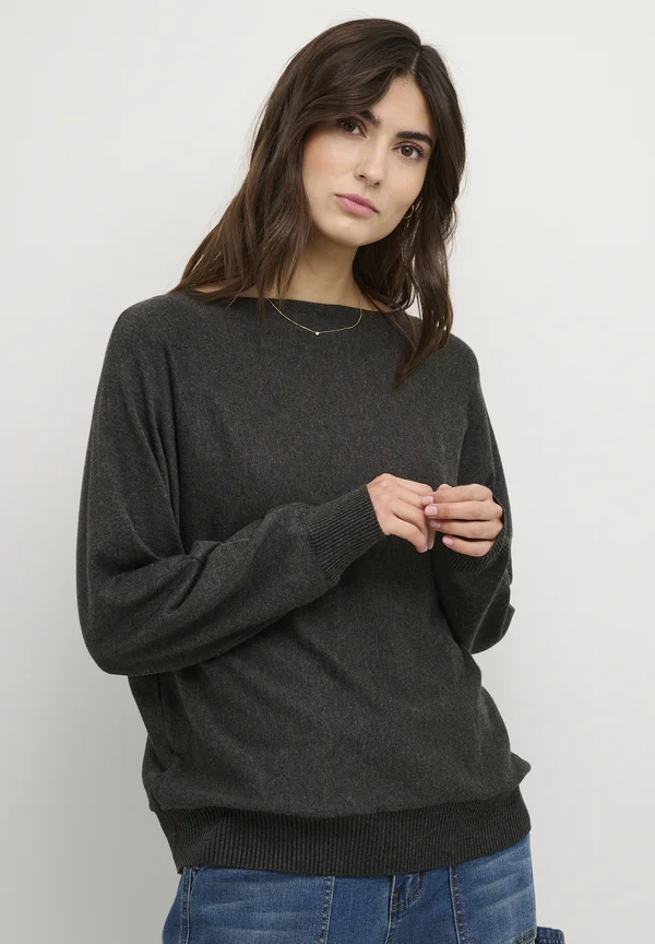 BATWING - Strickpullover - raven melange