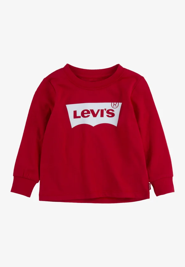 BATWING TEE - Langarmshirt - red/white