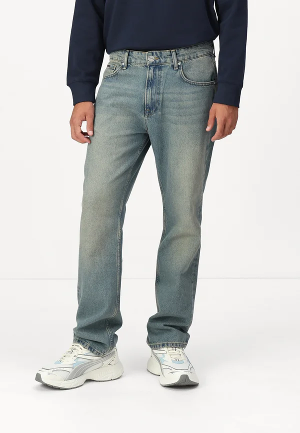 BAURES STRAIGHT - Jeans Straight Leg - washed vintage blue