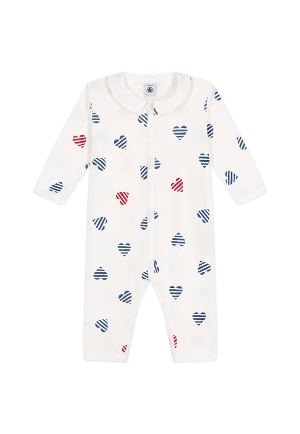 BÉBÉ DORS BIEN SANS PIEDS COTE  COL CLAUDINE UNISEX - Pyjama - marshmallow/multicoloured