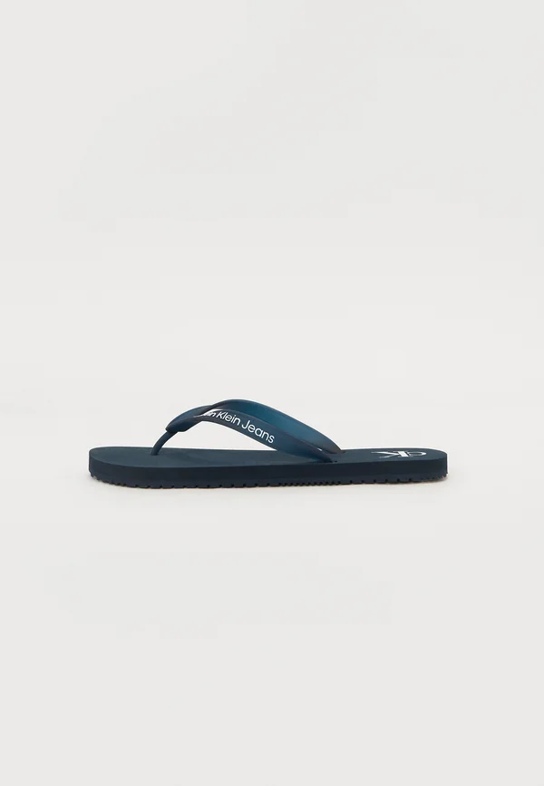 BEACH TRANSPARENT - Zehentrenner - calvin navy/bright white