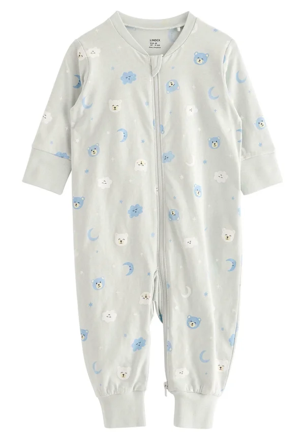 BEAR AT BACK UNISEX - Strampler - dusty blue