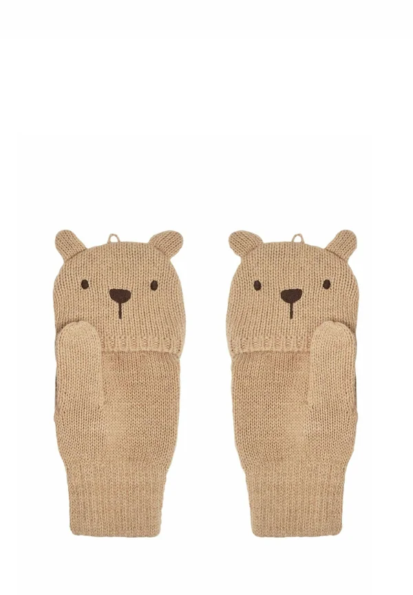 BEAR NOVELTY - REGULAR FIT - Kurzfingerhandschuh - brown bear
