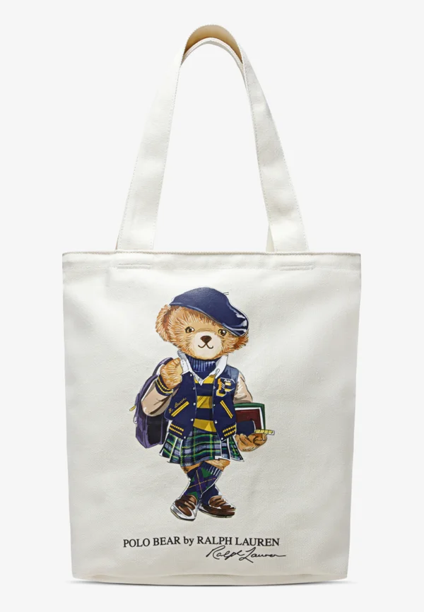 BEAR TOTE UNISEX - Handtasche - natural