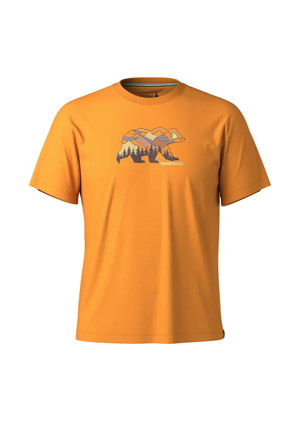 BEAR VIEW GRAPHIC - T-Shirt print - squash