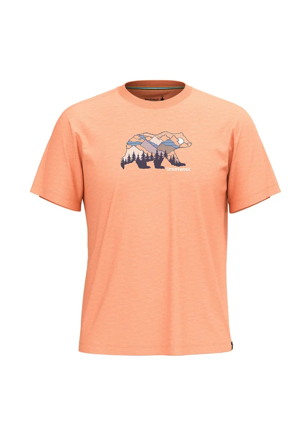 BEAR VIEW GRAPHIC - T-Shirt print - terracotta